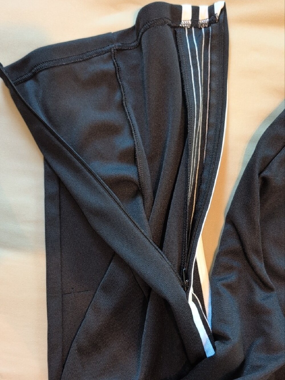 adidas Black Joggers with White Side Stripes - Kids - Picture 5 of 7